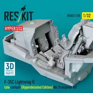  ResKit Models F-35C Lightning II late cockpit (Hyperdetailed Edition) for Trumpeter kit (3D Printed) 1:32 (RSU32-0228)
