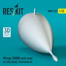 ResKit Models Mirage 2000B nose cone for Kitty Hawk / Zimimodel kit (3D Printed) 1:32 (RSU32-0233)