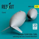 ResKit Models Tornado F3/GR1/GR4 1500L underwing fuel tanks (riveted) (RAF/RSAF) (2 pcs) (3D Printed) 1:32 (RSU32-0234)