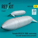 ResKit Models Tornado IDS/ECR 1500L underwing fuel tanks (welded) (German AF / Italian AF) (2 pcs) (3D Printed) 1:32 (RSU32-0235)