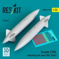   ResKit Models Tornado 2250L underwing fuel tanks (RAF, RSAF) (2 pcs) (3D Printed) 1:32 (RSU32-0236)
