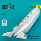 ResKit Models 275 gallon fuel tank (F-5E/F/N, F-20, AT-3) (1 pcs) (3D Printed) 1:32 (RSU32-0241)