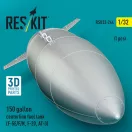 ResKit Models 150 gallon centerline fuel tank (F-5E/F/N, F-20, AT-3) (1 pcs) (3D Printed) 1:32 (RSU32-0244)