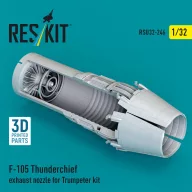   ResKit Models F-105 Thunderchief exhaust nozzle for Trumpeter kit (3D Printed) 1:32 (RSU32-0246)
