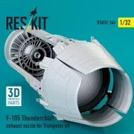   ResKit Models F-105 Thunderchief exhaust nozzle for Trumpeter kit (3D Printed) 1:32 (RSU32-0246)