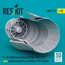 ResKit Models F-16 Fighting Falcon (F100-PW-229) open exhaust nozzle for Academy / AFV Club kit (3D Printed) 1:32 (RSU32-0253)