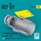ResKit Models F-16 Fighting Falcon (F110-GE-129) open exhaust nozzle for Tamiya kit (3D Printed) 1:32 (RSU32-0254)