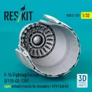ResKit Models F-16 Fighting Falcon (F110-GE-129) open exhaust nozzle for Academy / AFV Club kit (3D Printed) 1:32 (RSU32-0255)
