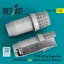 ResKit Models F?15E Strike Eagle late (F100-PW-229) open exhaust nozzles for Tamiya kit (3D Printed) 1:32 (RSU32-0259)