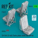 ResKit Models CH-54A (S-64E) Tarhe pilots seats for ICM kit (3 pcs) (3D Printed) 1:35 (RSU35-0005)