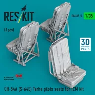   ResKit Models CH-54A (S-64E) Tarhe pilots seats for ICM kit (3 pcs) (3D Printed) 1:35 (RSU35-0005)
