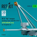 ResKit Models Mi-8 Hip weapon mounting frame with BD3-57KrV (USSR/UKRAINE Early) for Trumpeter kit (2 pcs) (3D Printed) 1:35 (RSU35-0035)