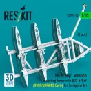 ResKit Models Mi-8 Hip weapon mounting frame with BD3-57KrV (USSR/UKRAINE Early) for Trumpeter kit (2 pcs) (3D Printed) 1:35 (RSU35-0035)