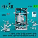 ResKit Models CH-54A Tarhe cargo hoist with hook and load leveller cargo reels with lashing hooks for ICM kit (3D Printed) 1:35 (RSU35-0038)