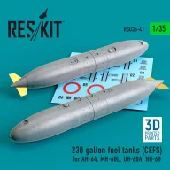   ResKit Models 230 gallon fuel tanks (CEFS) for AH-64, MH-60L, UH-60A, HH-60 (3D Printed) (2 pcs) 1:35 (RSU35-0041)