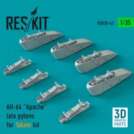   ResKit Models AH-64 Apache late pylons for Takom kit (3D Printed) 1:35 (RSU35-0043)