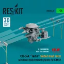 ResKit Models CH-54A Tarhe folded main rotor with blade fold restraint systems for ICM kit (3D Printed) 1:35 (RSU35-0045)