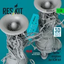 ResKit Models CH-54A Tarhe engines for ICM kit (3D Printed) 1:35 (RSU35-0047)