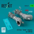 ResKit Models CH-54A Tarhe engines for ICM kit (3D Printed) 1:35 (RSU35-0047)
