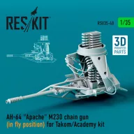   ResKit Models AH-64 Apache M230 chain gun (in fly position) for Takom/Academy kit (3D Printed) 1:35 (RSU35-0048)