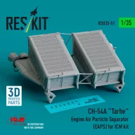   ResKit Models CH-54A Tarhe Engine Air Particle Separator (EAPS) for ICM kit (3D Printed) 1:35 (RSU35-0051)