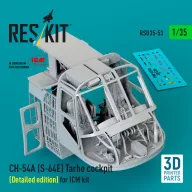   ResKit Models CH-54A (S-64E) Tarhe cockpit (Detailed edition) for ICM kit (3D Printed) 1:35 (RSU35-0053)
