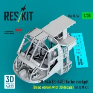   ResKit Models CH-54A (S-64E) Tarhe cockpit (Basic edition with 3D decals) for ICM kit (3D Printed) 1:35 (RSU35-0054)
