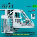 ResKit Models CH-54A (S-64E) Tarhe cockpit (Basic edition with 3D decals) for ICM kit (3D Printed) 1:35 (RSU35-0054)