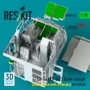 ResKit Models CH-54A (S-64E) Tarhe cockpit (Basic edition with 3D decals) for ICM kit (3D Printed) 1:35 (RSU35-0054)