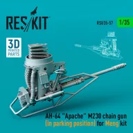   ResKit Models AH-64 Apache M230 chain gun (in parking position) for Meng kit (3D Printed) 1:35 (RSU35-0057)