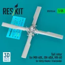 ResKit Models Tail rotor for SH-60B, SH-60F, HH-60H, MH-60R, MH-60S for Kitty Hawk/Zimimodel (3D Printed) 1:35 (RSU35-0064)