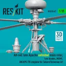 ResKit Models AH-64E late Apache unfolded main rotor, late blades, MUMT, AN/APG-78 Longbow for Takom/Snowman kit (3D Printed) 1:35 (RSU35-0067)