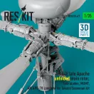 ResKit Models AH-64E late Apache unfolded main rotor, late blades, MUMT, AN/APG-78 Longbow for Takom/Snowman kit (3D Printed) 1:35 (RSU35-0067)