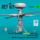 ResKit Models AH-64D late Apache unfolded main rotor, late blades, MUMT, AN/APG-78 Longbow for Takom/Snowman kit (3D Printed) 1:35 (RSU35-0069)