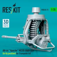   ResKit Models AH-64 Apache M230 chain gun (in fly position) for Trumpeter kit (3D Printed) 1:35 (RSU35-0072)