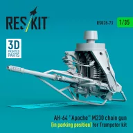   ResKit Models AH-64 Apache M230 chain gun (in parking position) for Trumpeter kit (3D Printed) 1:35 (RSU35-0073)