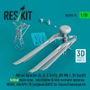 ResKit Models AH-64E late Apache folded main rotor, late blades & fold restraint systems, MUMT, AN/APG-78 Longbow for Takom/Snowman kit (3D Printed) 1:35 (RSU35-0079)