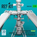 ResKit Models AH-64E late Apache folded main rotor, late blades & fold restraint systems, MUMT, MUMT-X for Takom/Snowman kit (3D Printed) 1:35 (RSU35-0080)