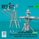 ResKit Models AH-64E late Apache folded main rotor, late blades & fold restraint systems, MUMT, MUMT-X for Takom/Snowman kit (3D Printed) 1:35 (RSU35-0080)