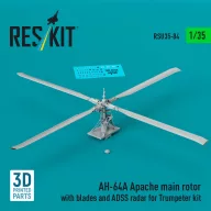   ResKit Models AH-64A Apache main rotor with blades and ADSS radar for Trumpeter kit (3D Printed) 1:35 (RSU35-0084)