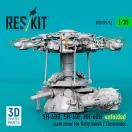 ResKit Models SH-60B, SH-60F, HH-60H unfolded main rotor for Kitty Hawk / Zimimodel (3D Printed) 1:35 (RSU35-0092)