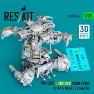   ResKit Models MH-60S unfolded main rotor for Kitty Hawk / Zimimodel (3D Printed) 1:35 (RSU35-0094)