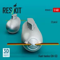   ResKit Models Fuel tanks ??-53 (2 pcs) (3D Printed) 1:48 (RSU48-0005)