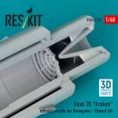 ResKit Models Saab 35 Draken exhaust nozzle for Hasegawa / Eduard kit (3D Printed) 1:48 (RSU48-0039)