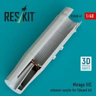   ResKit Models Mirage IIIC exhaust nozzle for Eduard kit (3D Printed) 1:48 (RSU48-0061)