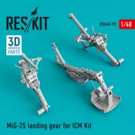   ResKit Models MiG-25 landing gear for ICM Kit 1:48 (RSU48-0092)
