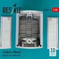   ResKit Models Canberra Wheels bay for Airfix kit (3D Printed) 1:48 (RSU48-0093)