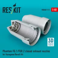   ResKit Models Phantom (FG.1/FGR.2) closed exhaust nozzles for Hasegawa/Revell kit (3D Printed) 1:48 (RSU48-0111)