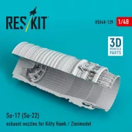   ResKit Models Su-17 (Su-22) exhaust nozzle for Kitty Hawk / Zimimodel (3D Printed) 1:48 (RSU48-0129)