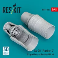   ResKit Models Su-30 Flanker-C fly position nozzles for GWH kit (3D Printed) 1:48 (RSU48-0134)